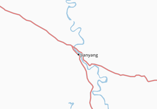 Karte Stadtplan Jianyang