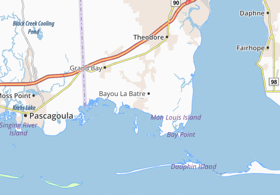 Karte Stadtplan Bayou La Batre