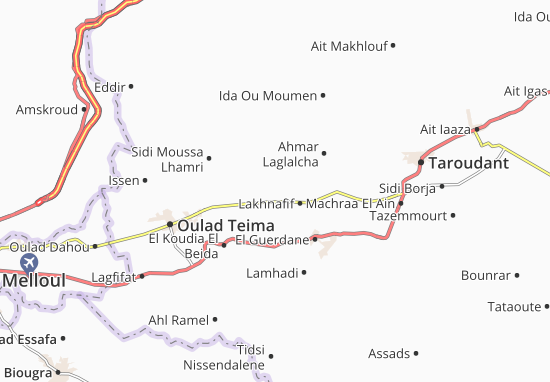 Mapa Sidi Ahmed Ou Amar