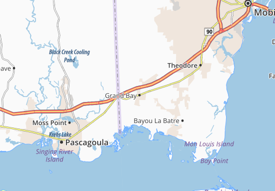 Karte Stadtplan Grand Bay