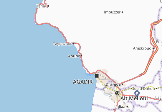 Mapa Aourir