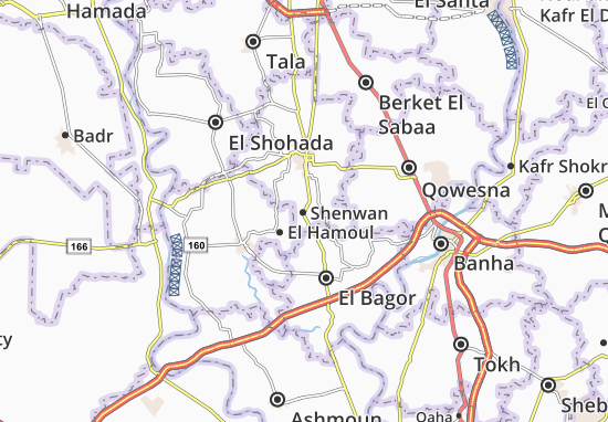 Karte Stadtplan Shenwan