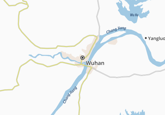 Mapa Wuhan