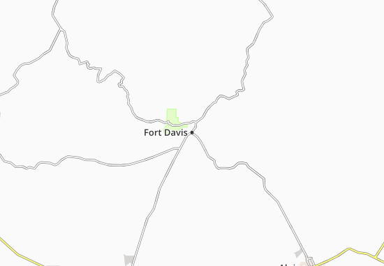 Karte Stadtplan Fort Davis