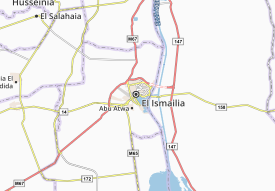Kaart Plattegrond Qesm 1st Ismailia