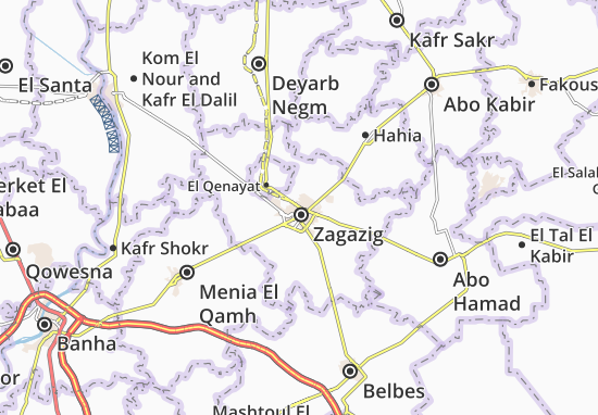 Mapa Qesm 2nd El Zaqaziq