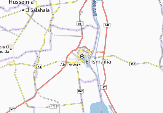 Karte Stadtplan El Ismailia