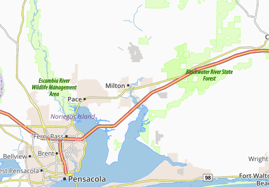 East Milton Map
