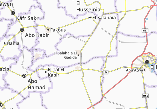 Karte Stadtplan El Salahaia El Gadida
