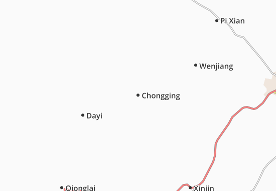 Mapa Chongging