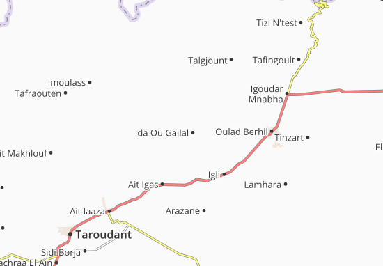 Ida Ou Gailal Map