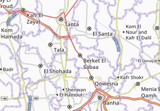 Mapa Berket El Sabaa