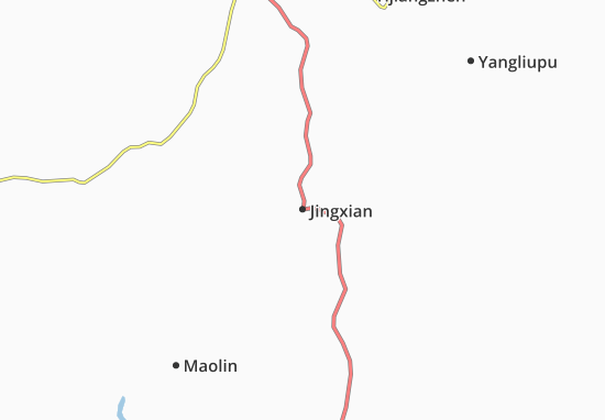 Kaart Plattegrond Jingxian