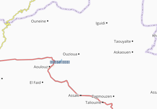 Kaart Plattegrond Ouzioua