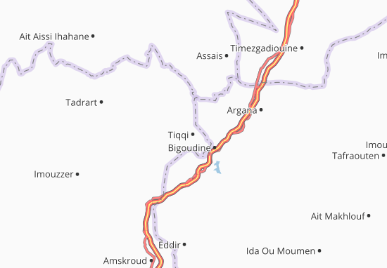 Kaart Plattegrond Tiqqi