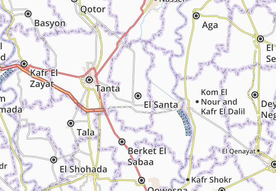 Kaart Plattegrond El Santa