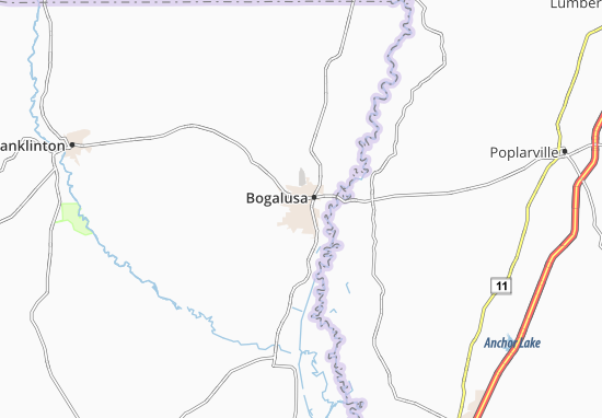 Mapa Bogalusa