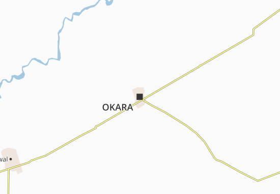 Mapa Okara