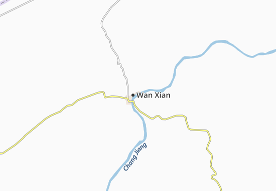 Kaart Plattegrond Wanxian