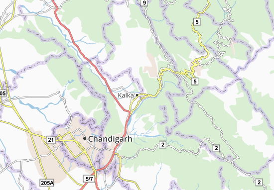 Mapa Kalka