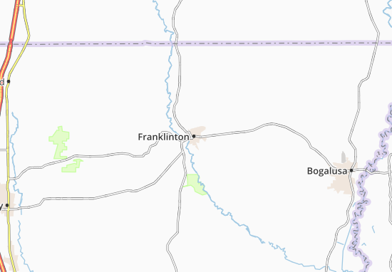 Karte Stadtplan Franklinton
