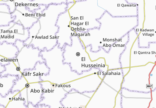 Karte Stadtplan El Husseinia