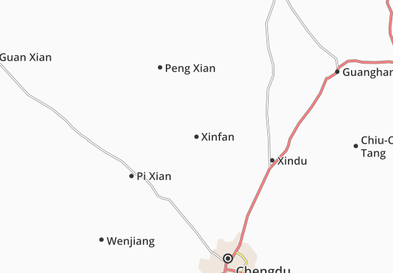 Karte Stadtplan Xinfan