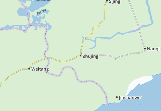 Karte Stadtplan Zhujing