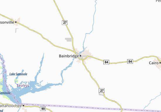 Kaart Plattegrond Bainbridge