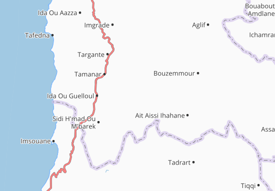 Mapa Ida Ou Kazzou