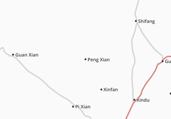 Karte Stadtplan Peng Xian