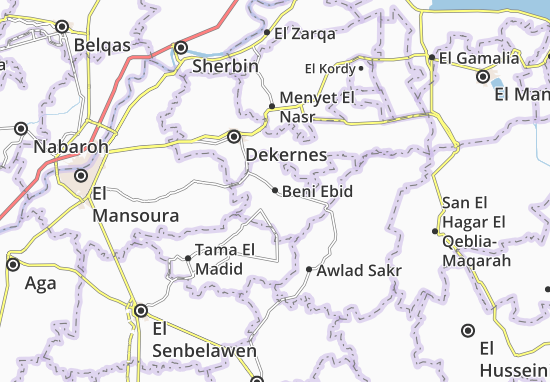 Karte Stadtplan Beni Ebid