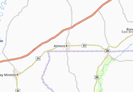Mapa Atmore