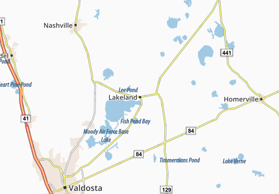 Karte Stadtplan Lakeland