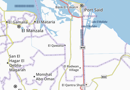 Karte Stadtplan El Qawaita