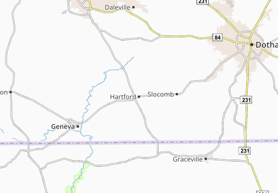 Mapa Hartford