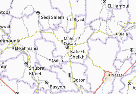 Mapa Kafr El Sheikh