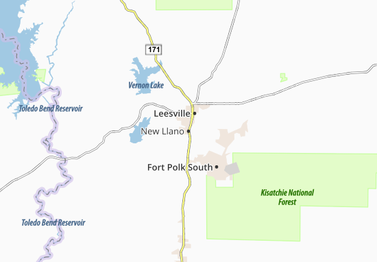 Karte Stadtplan New Llano