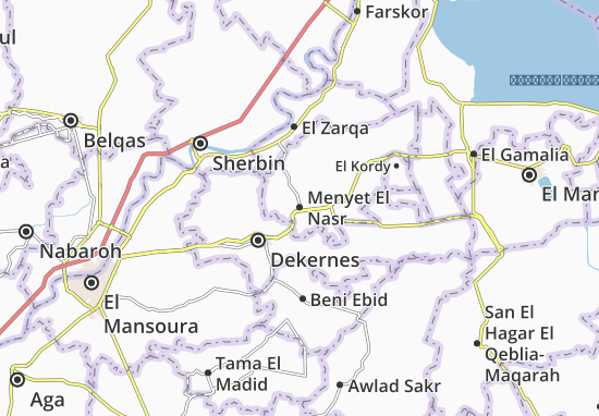 Karte Stadtplan Menyet El Nasr