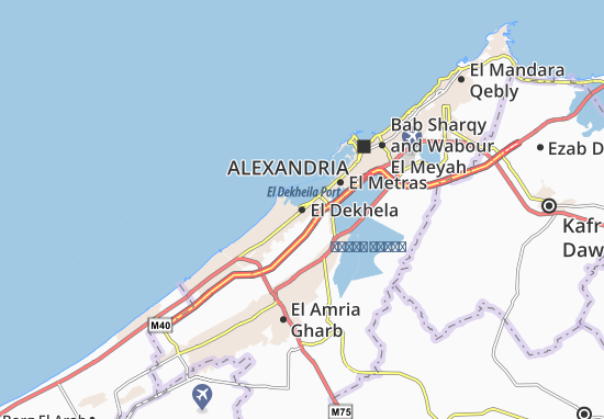 Karte Stadtplan El Dekhela