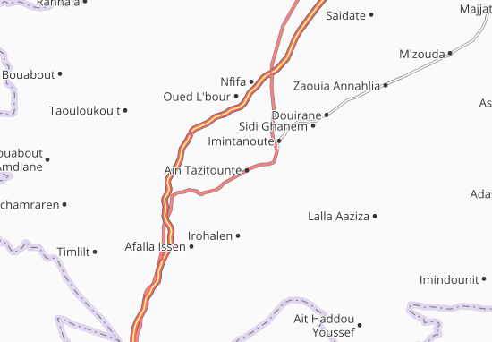 Karte Stadtplan Ain Tazitounte