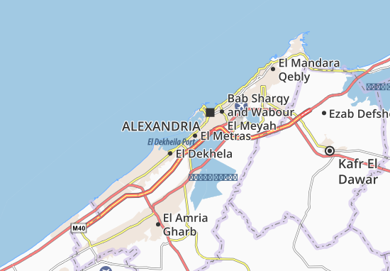 Karte Stadtplan El Metras
