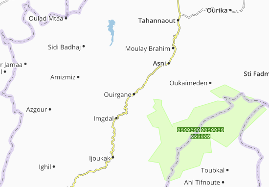 Karte Stadtplan Ouirgane