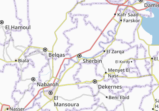 Karte Stadtplan Sherbin