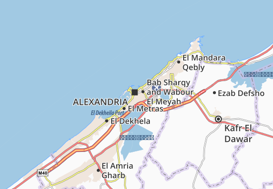 Kaart Plattegrond El Atareen