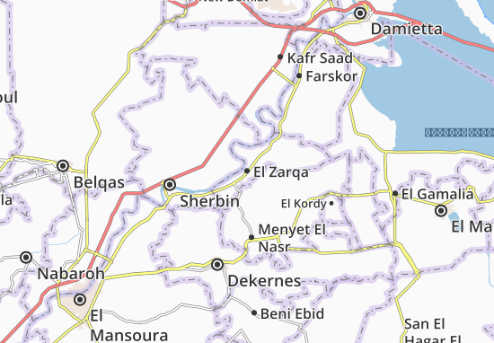 Karte Stadtplan El Zarqa