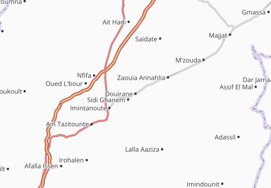 Karte Stadtplan Douirane