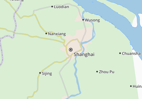 Kaart Plattegrond Shanghai