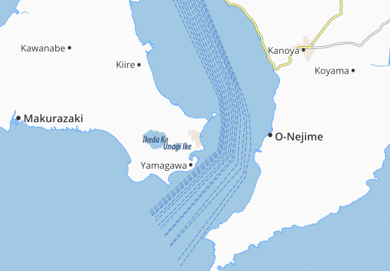 Karte Stadtplan Ibusuki