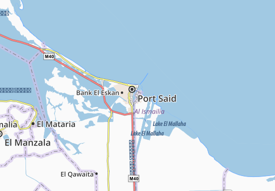 Kaart Plattegrond Port Fouad